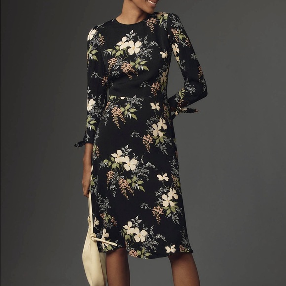 Reformation Anthropologie Port Floral Midi Dress - Picture 1 of 10